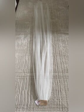 Soft Tulle Light Ivory Bridal Veil - chapel length 200cm/78 inches